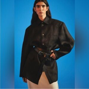 BNWT ZARA LONG BELTED SHIRT ZARA ICONS LIMITED EDITION (M-L)